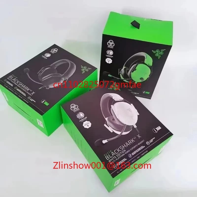For BlackShark V2 X Headphones Wired Esports Play heads with noise cancelling Sound surround 7.1