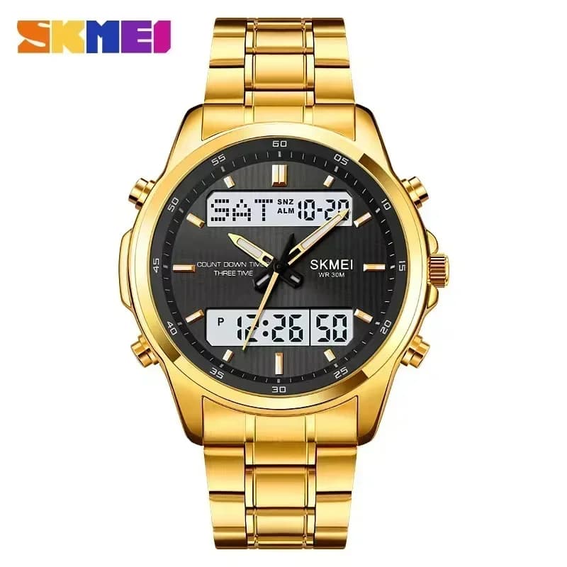 SKMEI 2049 Men's sports watch with backlight Waterproof relogio masculine 3 Times Countdown Digital wrist watches