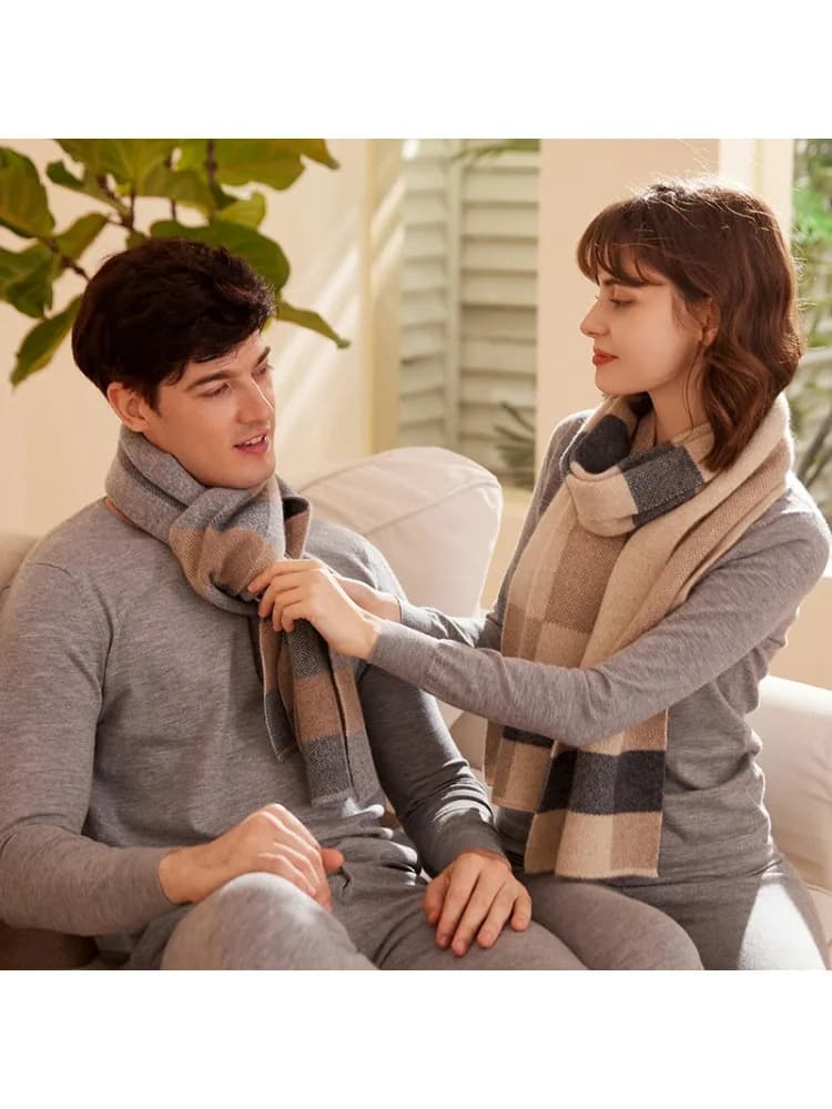 Foulard Monocolore 2026 in Cotone e Canapa, Sciarpa da Donna in Cotone e Canapa, Asciugamano Protettivo Solare Effetto Bolle