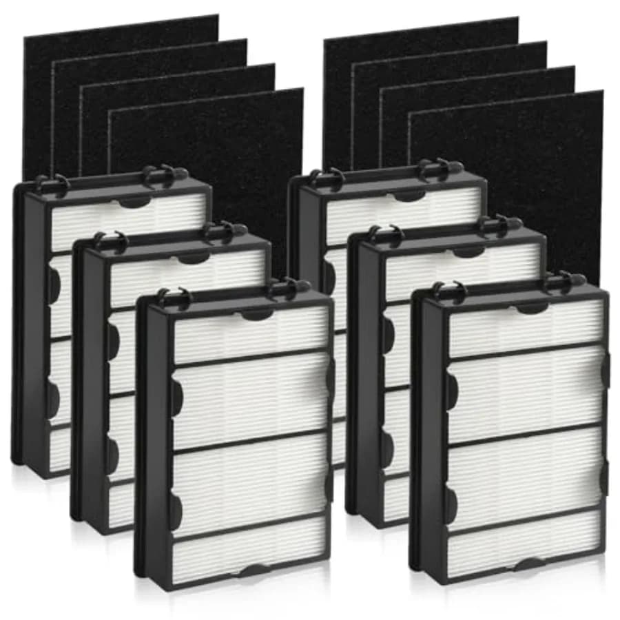 6 pezzi di ricambio per filtro HAPF600 e 8 pezzi di prefiltro compatibili con il purificatore d'aria Holmes HAPF600 HAPF8650 HAP615 HAP625 HAP650
