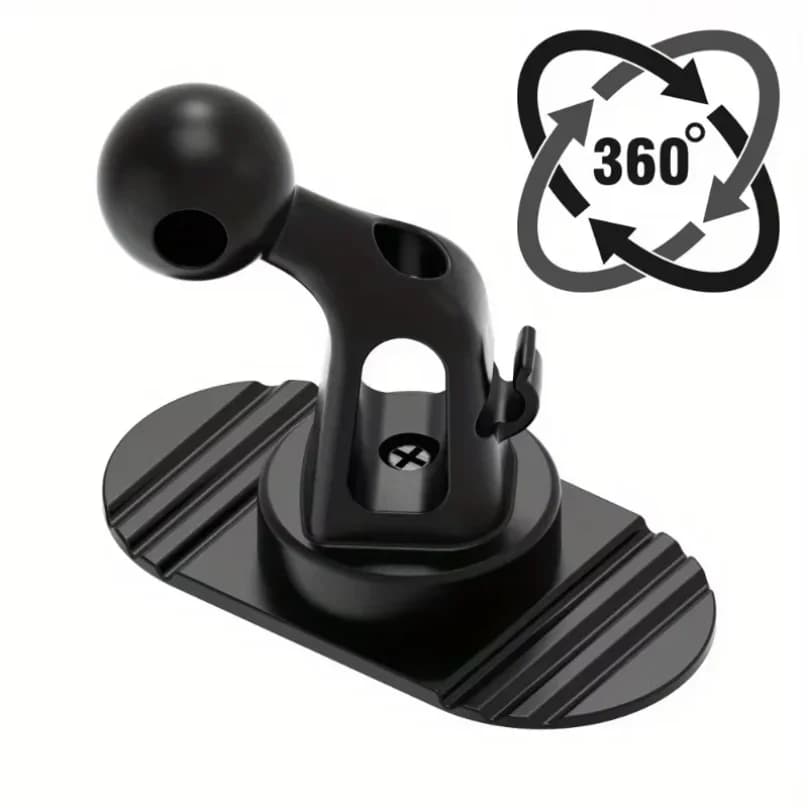 Supporto Universale per Telefono da Cruscotto Auto con Base a Sfera da 17mm e Adesivo per iPhone Samsung Xiaomi Huawei