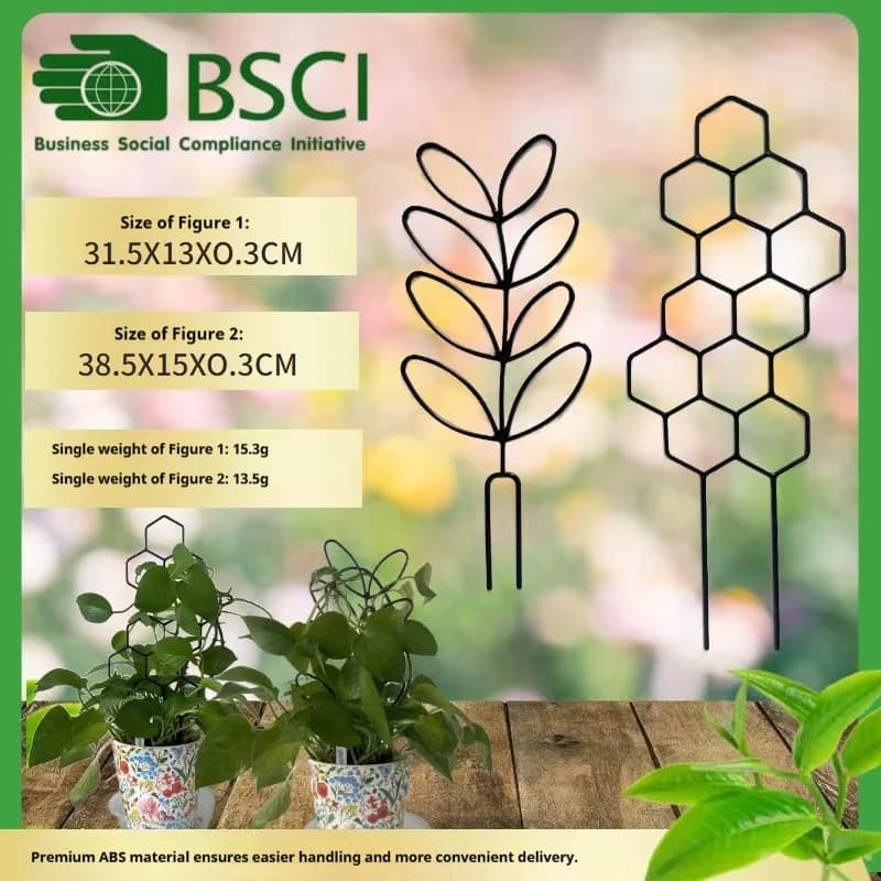 1PC Honeycomb Design Plant Trellis, Rustproof Plastic Support for Potted Vines and Flowers, Indoor Outdoor Garden Climbing Frame