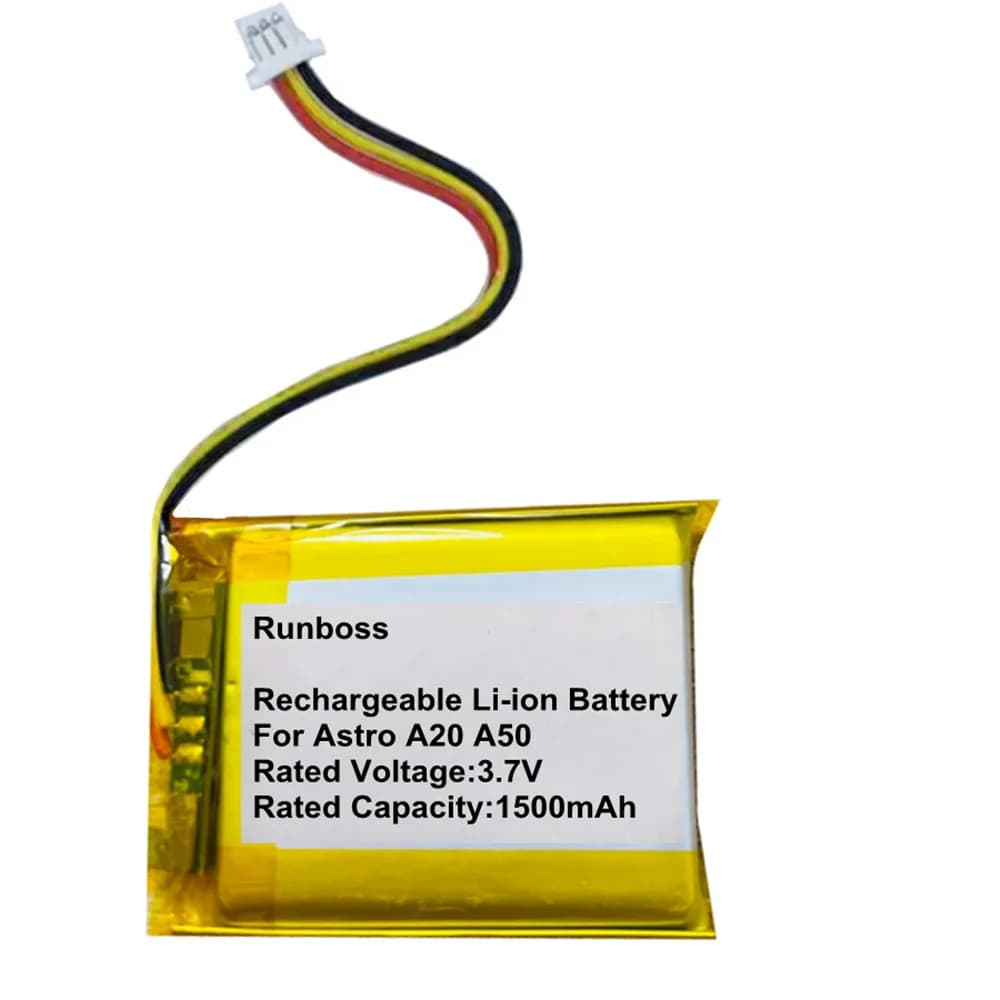 Logitech Astro A50 A20 Gaming Headphone Battery, Updated 1500mAh 623441 533-000191 533-000169