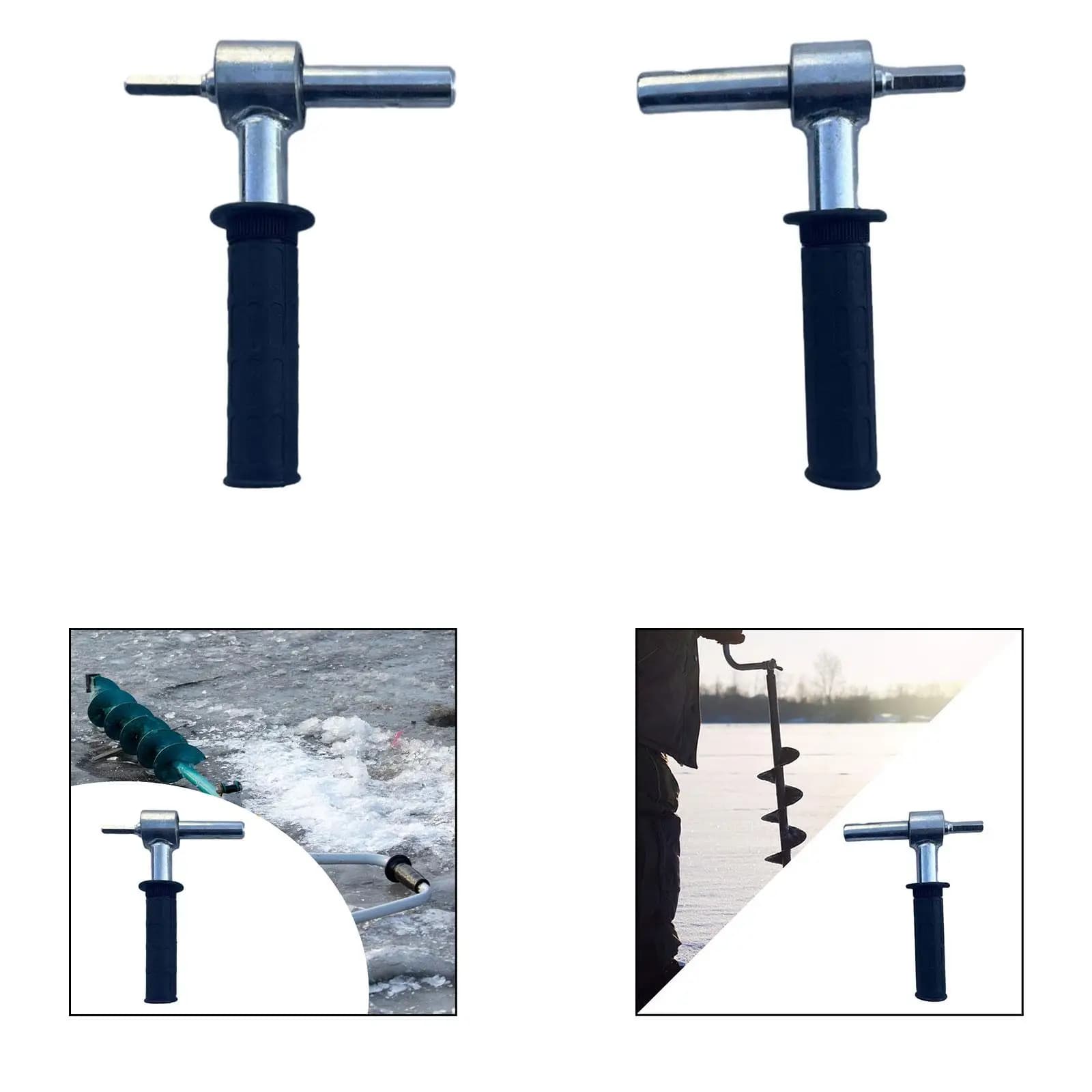 18/20MM Forniture per adattatore per trapano a coclea per ghiaccio Imposta abbracci per pesca sul ghiaccio Accessori per la pesca per inserti sul ghiaccio all'aperto Pesca da cucire