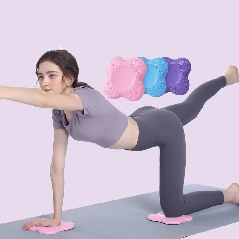 2 pieces yoga kneeling mat thickened shock absorption mat support knee pad yoga mat exercise fitness accessories yoga