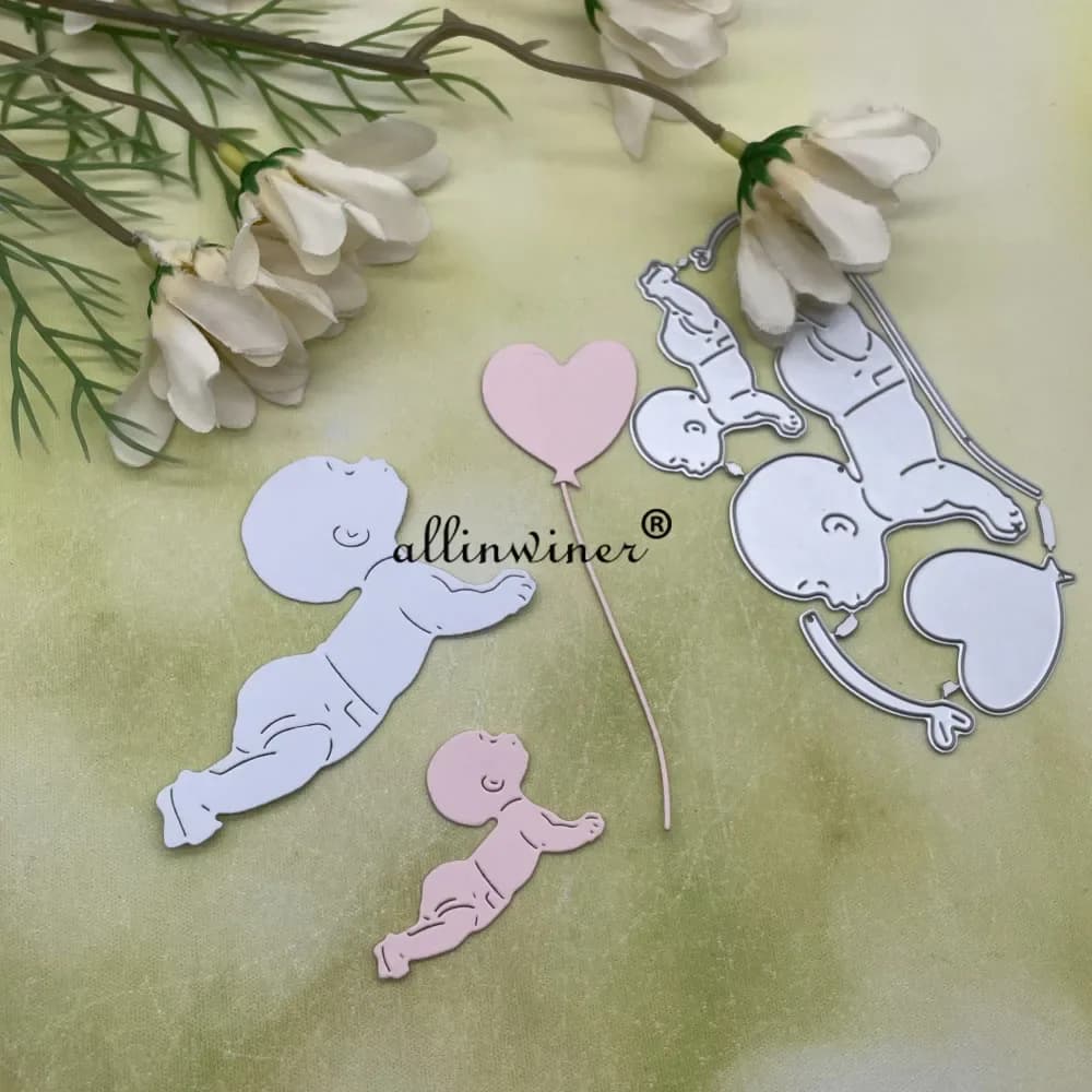 Fustelle in metallo per passeggini, stencil per fai da te, scrapbooking, album, cartoncino, goffratura