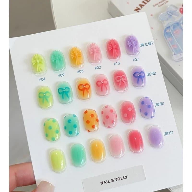 18 IN 1 Pat Painting Gel Nail Polish Gradient Blush Soak Off Semi Permanent Gel Autumn Winter Color Glossy Mud Manicure Decor