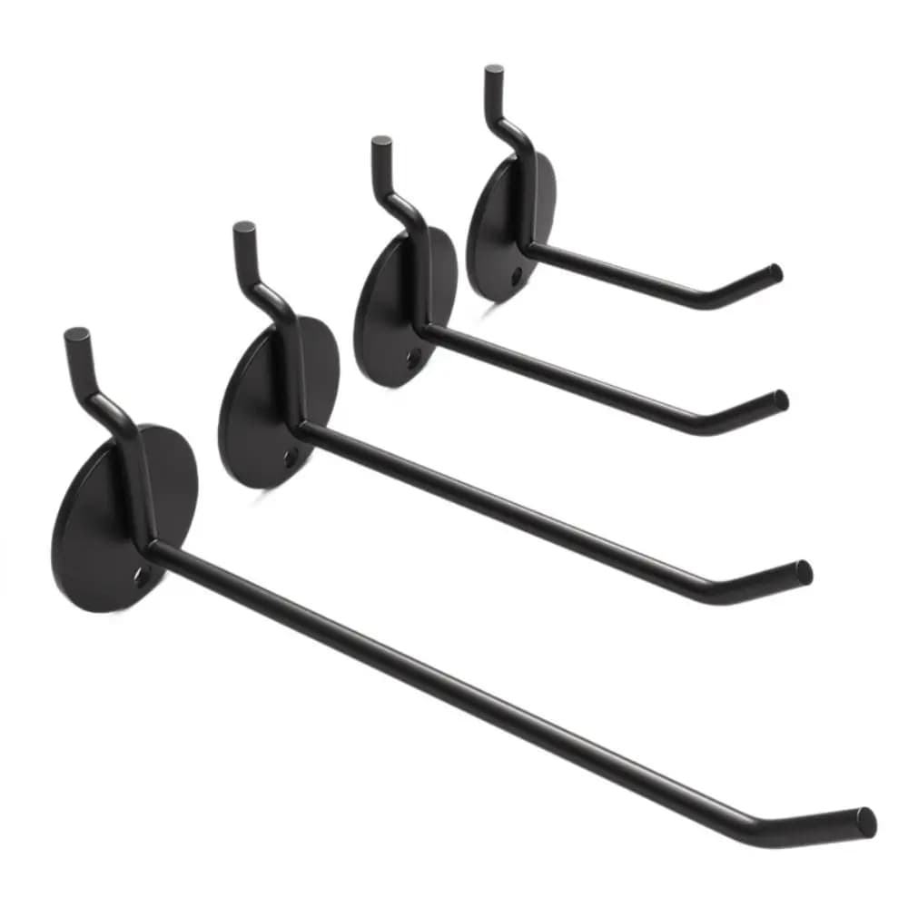 4PCS Special Hooks Perforated Board Hooks Tool Accessories Single Line Design Display Racks Hooks Shelves Hooks Shelves Display
