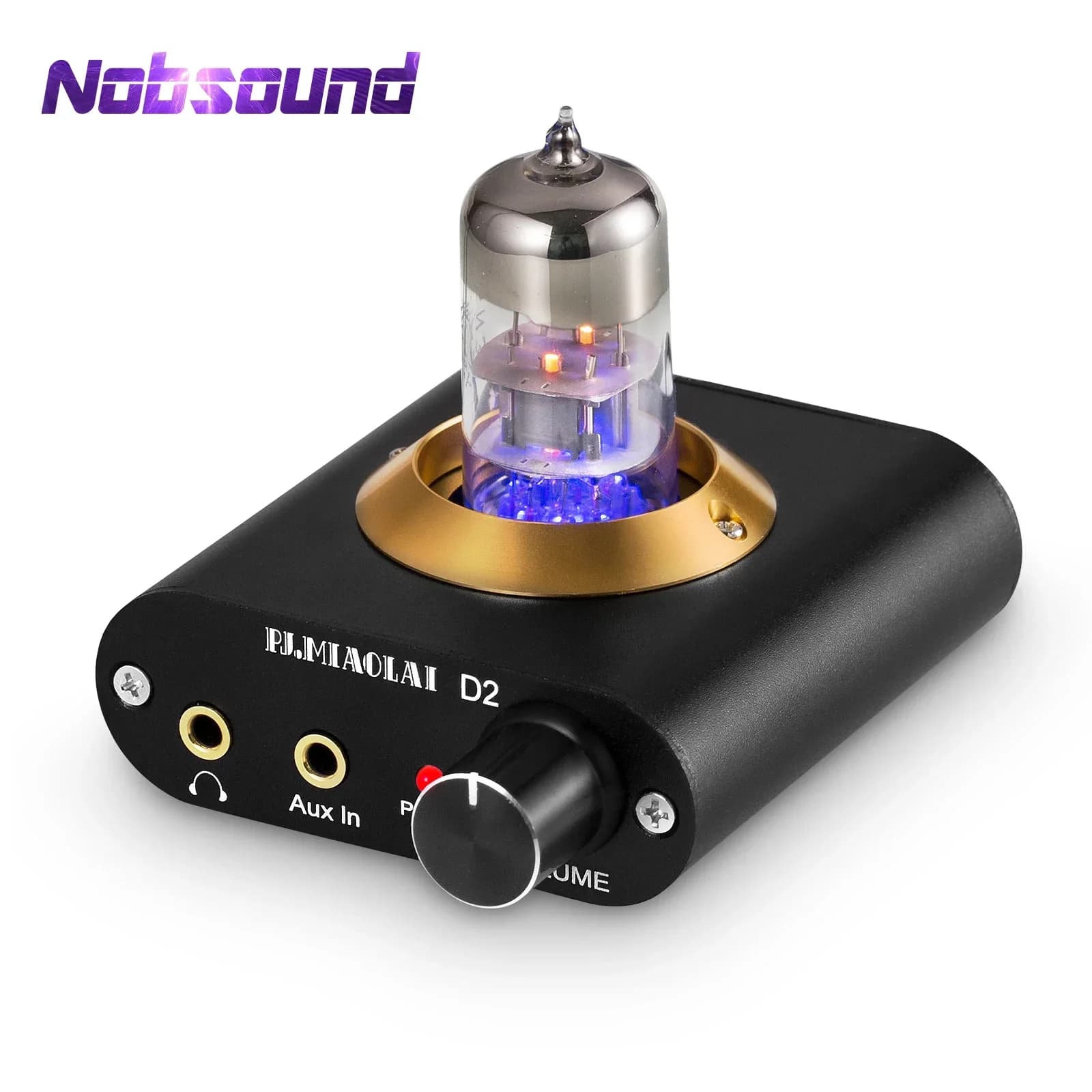 Nobsound Super Mini Amplificatore per cuffie con tubo a vuoto Preamplificatore audio desktop stereo domestico