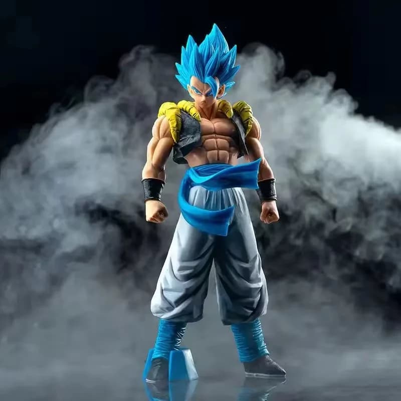 31CM Anime Dragon Ball Z Super Saiyan Blue Gogeta PVC Action Figure Modello Giocattoli Desktop Decoraction Regalo di compleanno per bambini