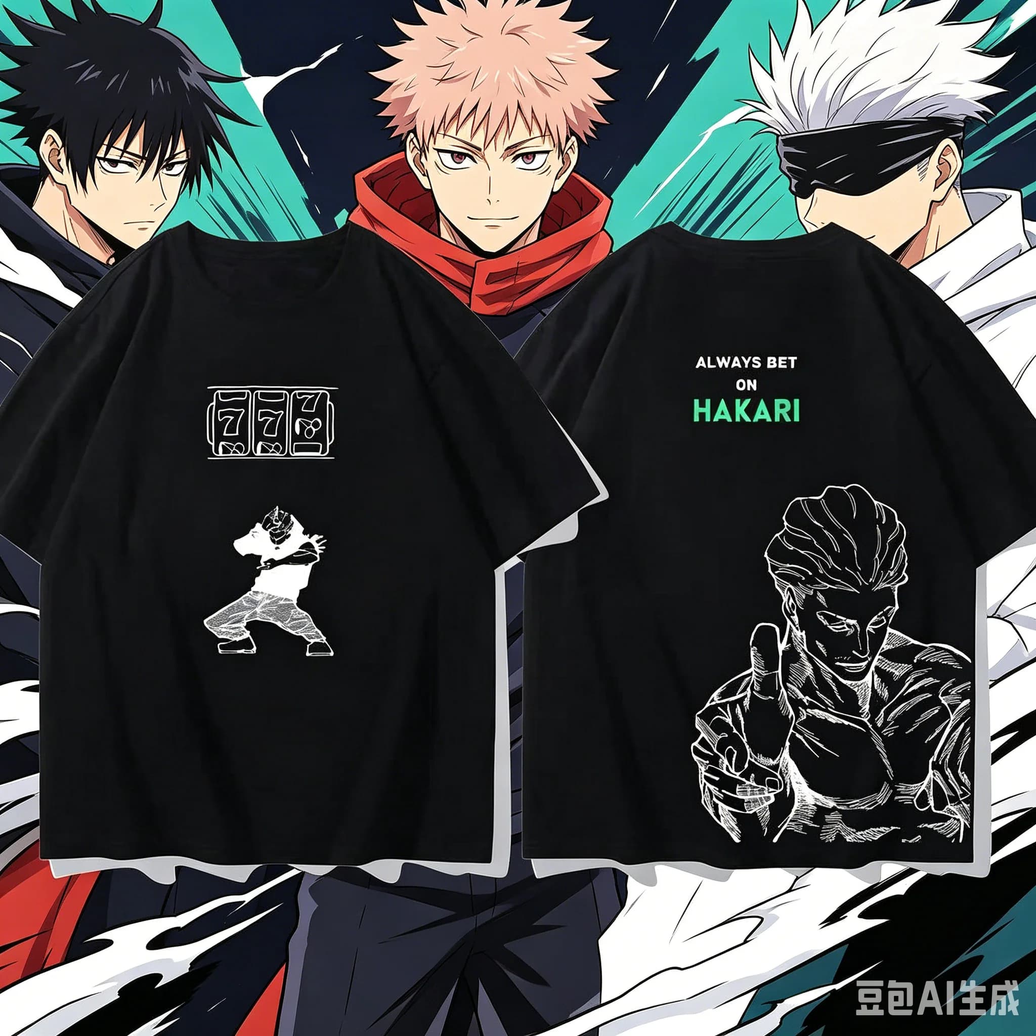 Jujutsu Kaisen Kinji Hakari Anime T-shirt Men Women Harajuku Streetwear Loose Short Sleeve Tee Top Oversized Casual T Shirts