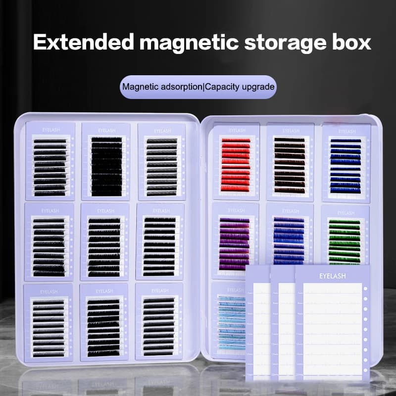 Empty box for fake eyelashes Reusable case for fake eyelashes for women Professional container for travel pallets