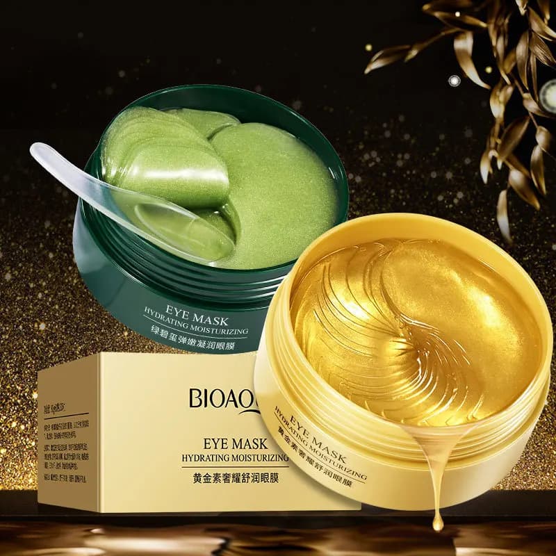 120 pcs BIOAQUA Crystal Gold Collagen Eye Mask Anti Dark Circles Anti-Wheel Moisturizing Eye Patch Eye Care Eyes