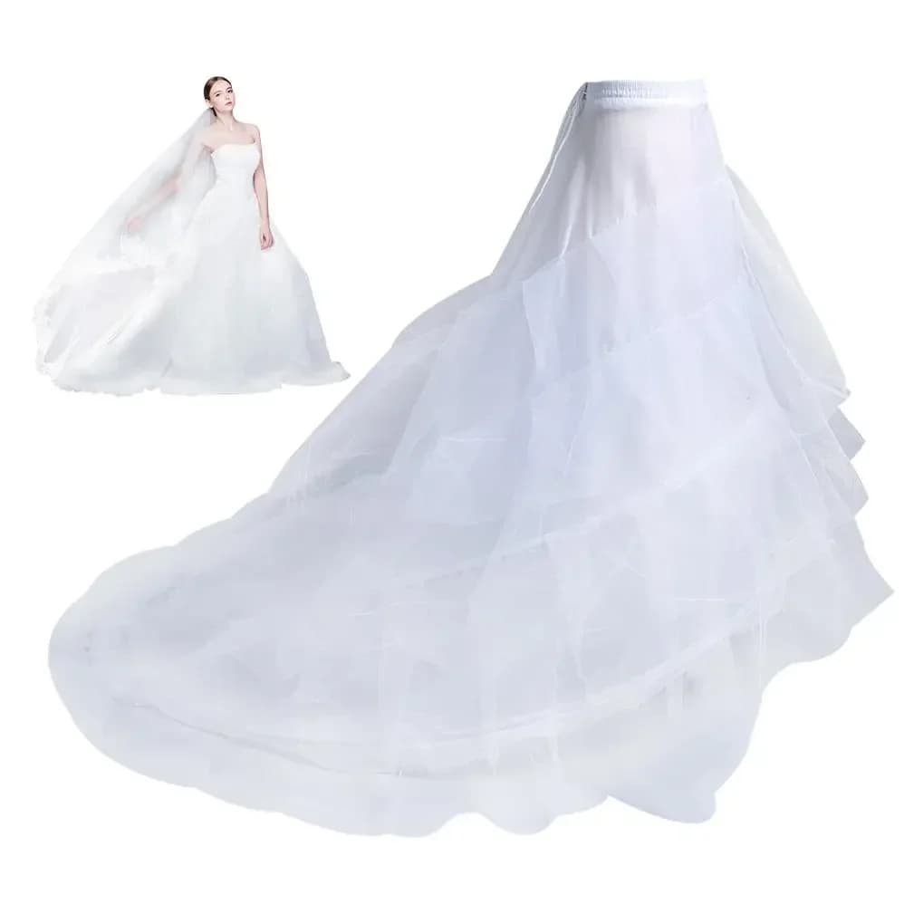 Gonna a cerchio Gonna sottoveste per donna Abito da ballo Slip Crinolina Sottogonna 5 volant 2024