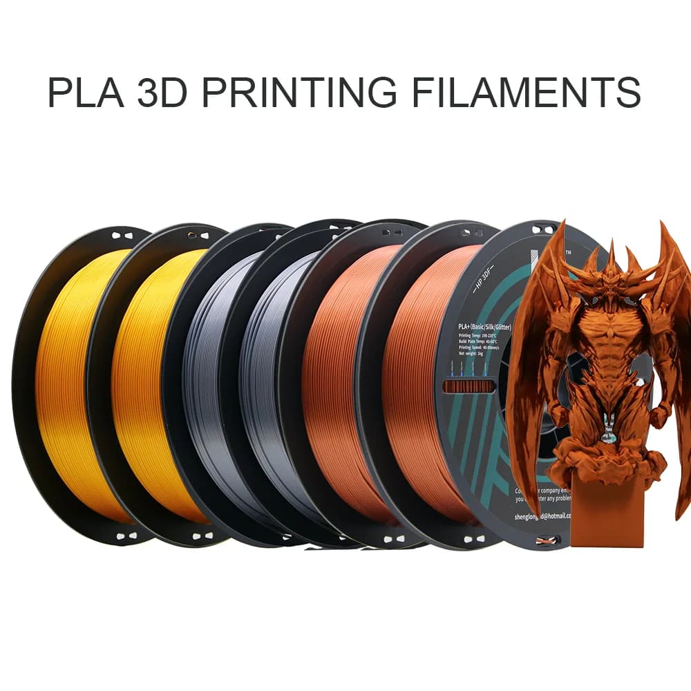 HP3DF 3D Printer Filament, PLA Filament, 6KGS (6rolls) 1.75mm Dimensional Accuracy +/- 0.02mm, Fit Most FDM Printer