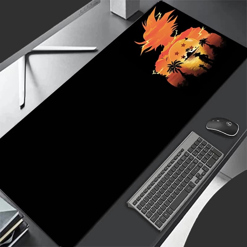 Tappetino per mouse Gamer XXL Tablet Varmilo Keyboard Carpet bianco e nero Accessori da gioco Dragon BallZ DBZ Mousepad Tappetini per mouse Regalo