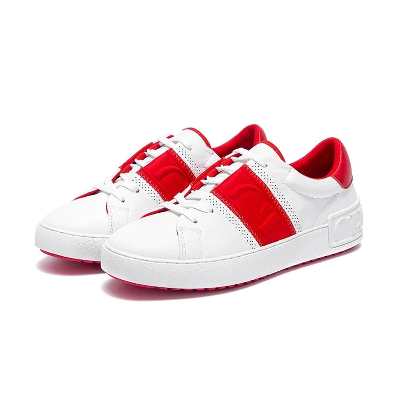 Scarpe casual da donna Scarpe da tavola piatte rosse Tecnologia di equilibrio Press Sottopiede Comfort Sneakers Marchio di lusso 2025 Nuovo