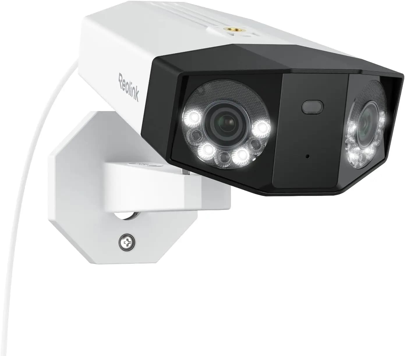 16MP UHD Dual-Lens PoE Security Camera 180° Panoramic View Motion Track Color Night Vision