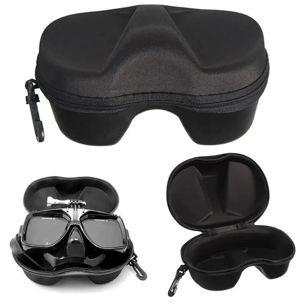 Portable Diving Swimming Goggles Box Zipper Bag Glasses Bag Glasses Box Protective Cover Eye Wear Accessories