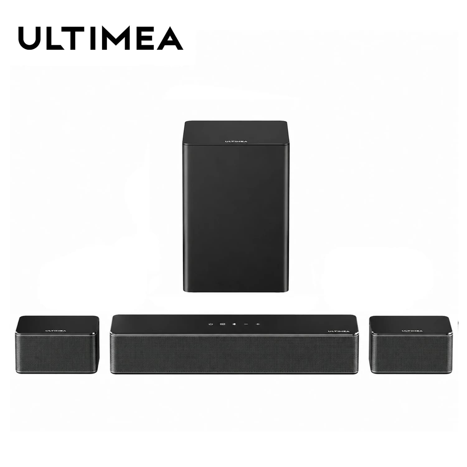 ULTIMEA 5.1 Soundbar con Audio Surround Virtuale, Sistema Audio Surround 3D, Soundbar per TV con Subwoofer e Altoparlanti Posteriori, Poseidon D50