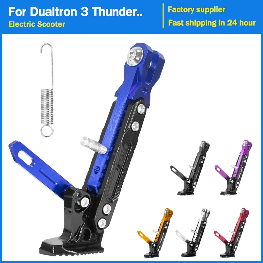 Aggiorna il supporto del piede della staffa di parcheggio del cavalletto regolabile per gli accessori dello scooter elettrico Dualtron 3 Thunder Spider Eagle Pro