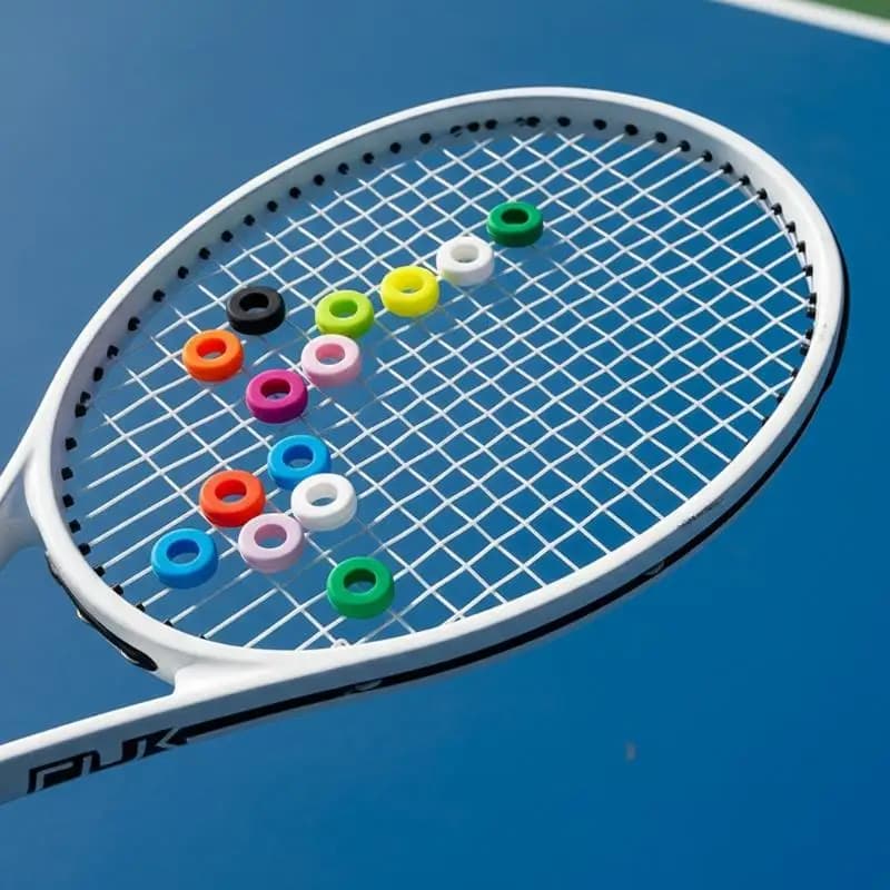 Tennis Racket Vibration Dampener 1/8PCS Shock Absorber Durable Anti Slip for Tennis Competition Professional Enthusiasts