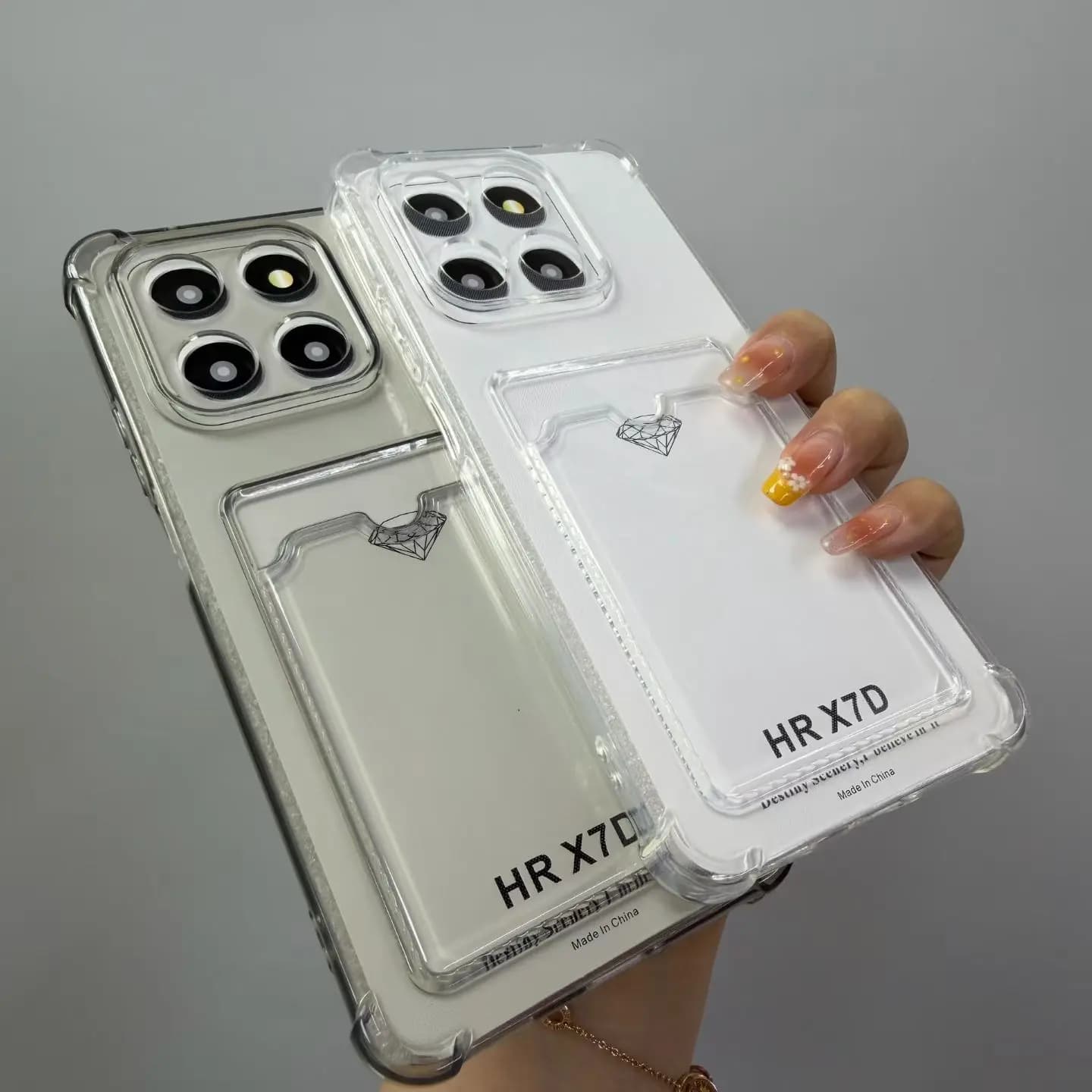 Card Slot Bag Clear For Honor X7D Back Cover Honor 400 smart Case Phone Case Honor 400 smart Shockproof Coque Cover