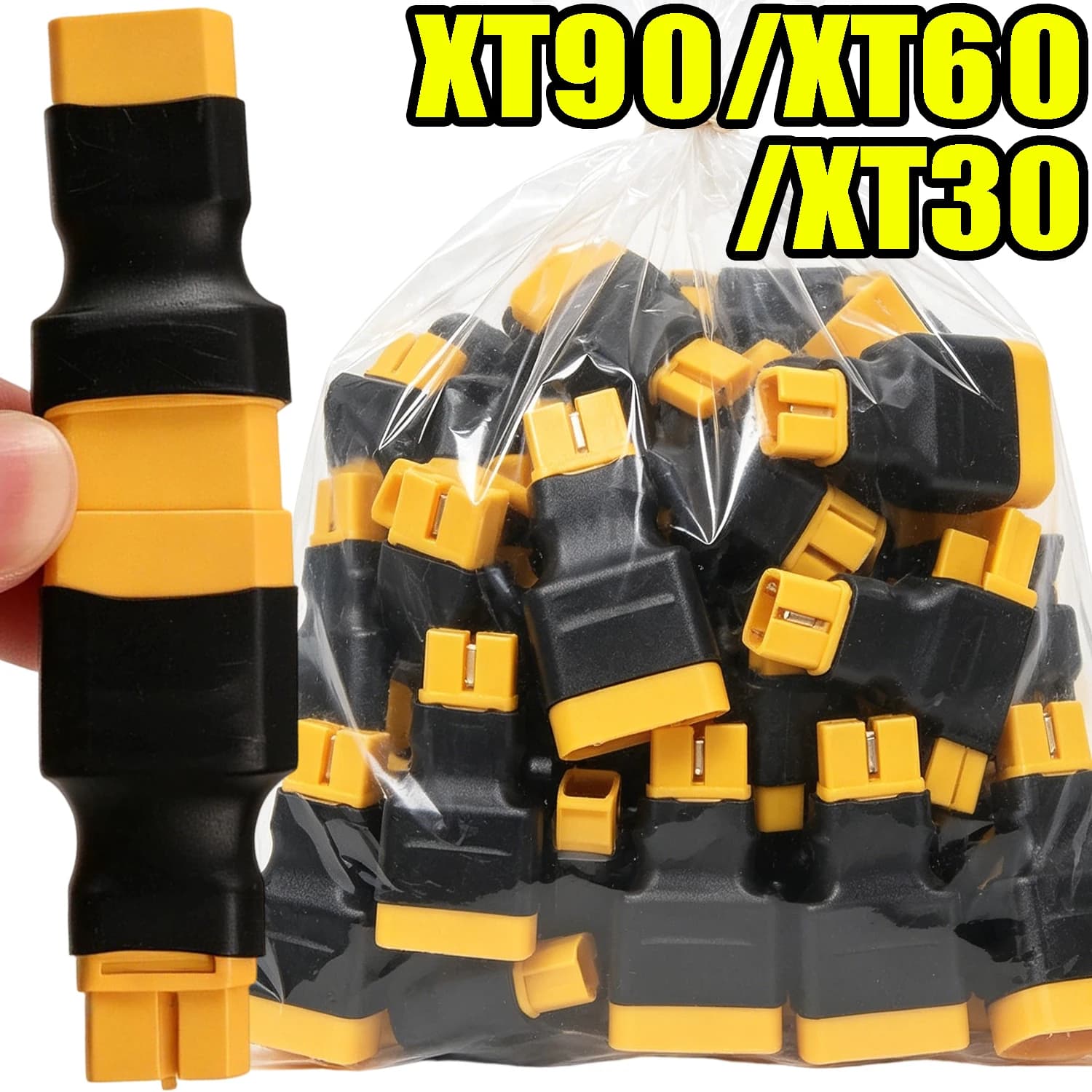 Adattatore Batteria 1/20 Pezzi XT90 XT60 XT30 Connettore Maschio/Femmina Convertitore 4-in-1 con Guscio in ABS per Elicottero RC Quadricottero