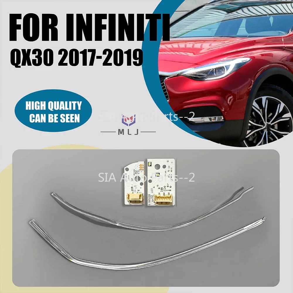 Per Infiniti QX30 Q30 2017 2018 2019 Striscia Guida Luce Fari DRL Auto Tubo Luce Diurna Angel Eyes Scheda Luminosa a LED