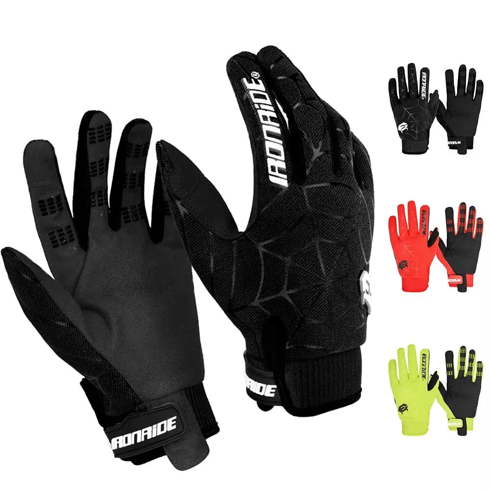Summer Motorcycle Gloves Touch Screen Anti-slip Motorbike Full Finger Riding Gloves Breathable Outdoor Sport Gloves