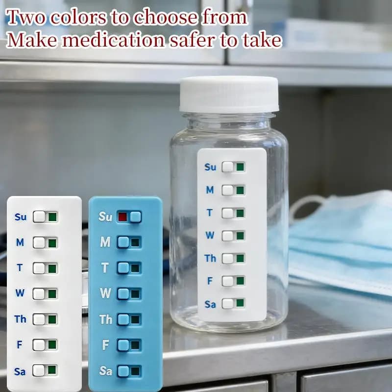 1 pcs Reusable weekly container for pills, daily dispenser of vitamins, health care tool, drug planner