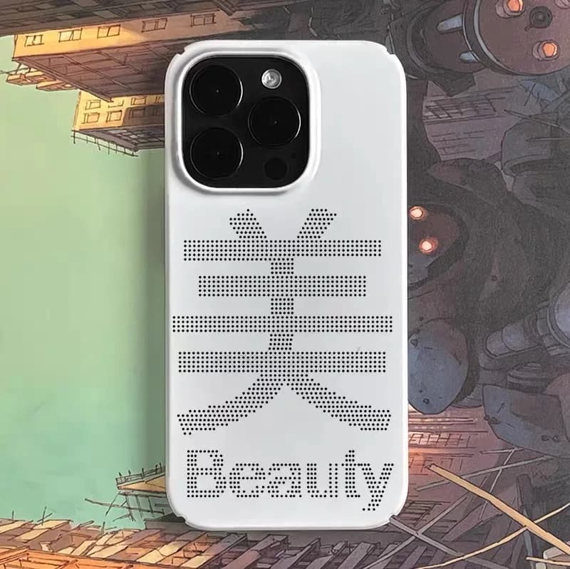 Simple Art Letters Beautiful Phone Case for IPHONE 17 Air 16E 15 PROMAX 14 15 Plus 13 12 MINI 11 PRO 16Plus Acrylic Phone Cover