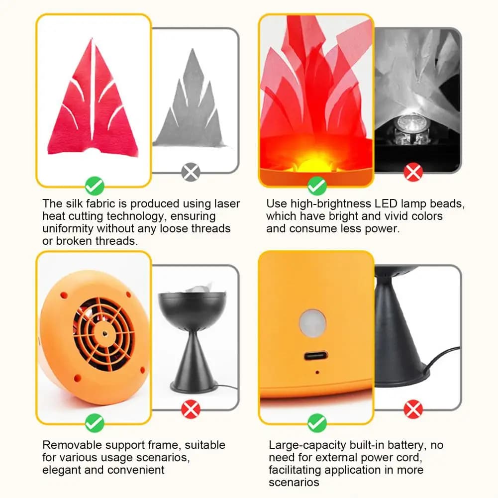 Lampada da tavolo a tema Halloween Luci di fiamma spettrali di Halloween con supporto per treppiede per decorazioni per interni ed esterni per Halloween per A