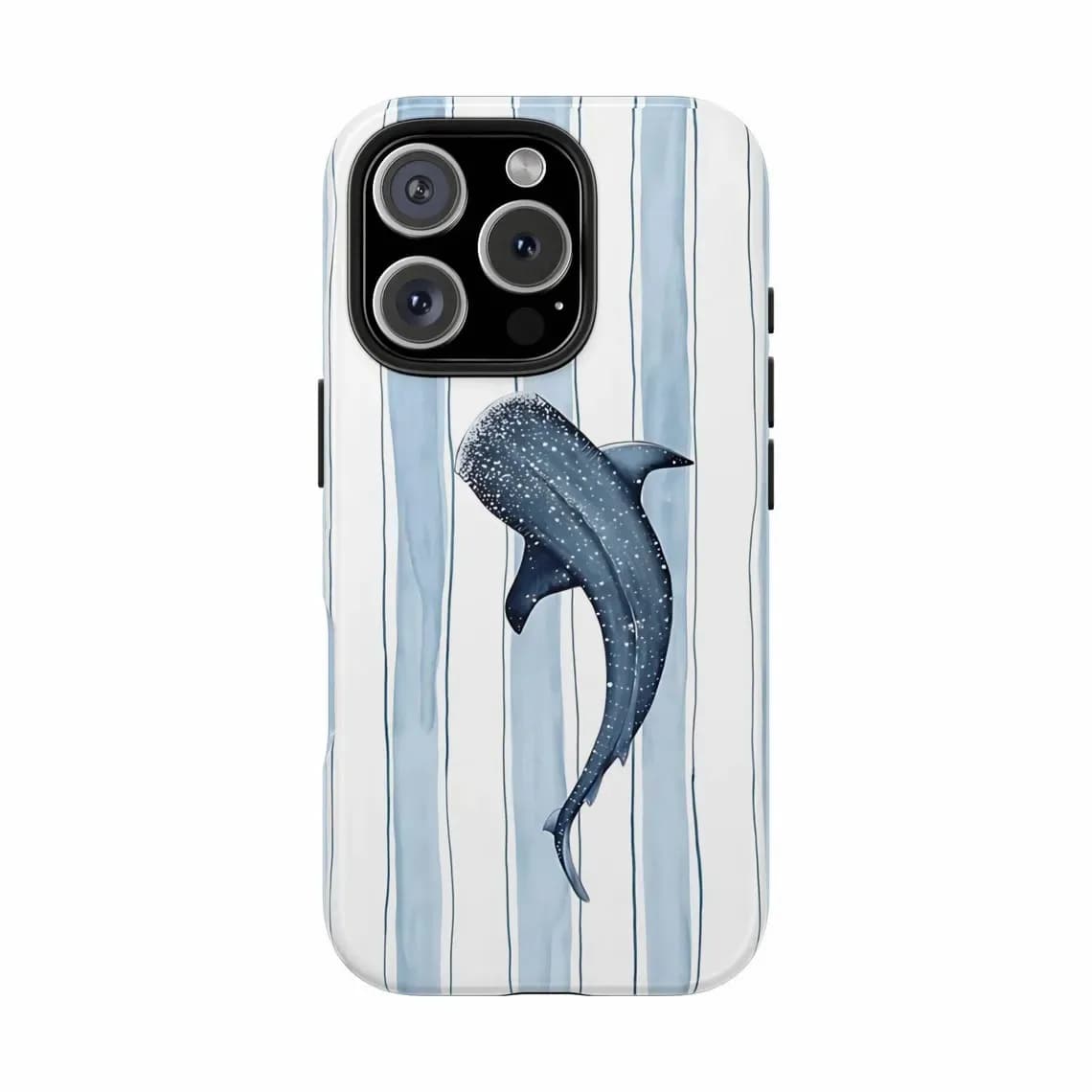 Custodia per telefono dal design di lusso con pesci a strisce per iPhone 17 16 15 14 13 12 11 7 8 Air Pro Max Plus Cover posteriore di lusso a doppio strato