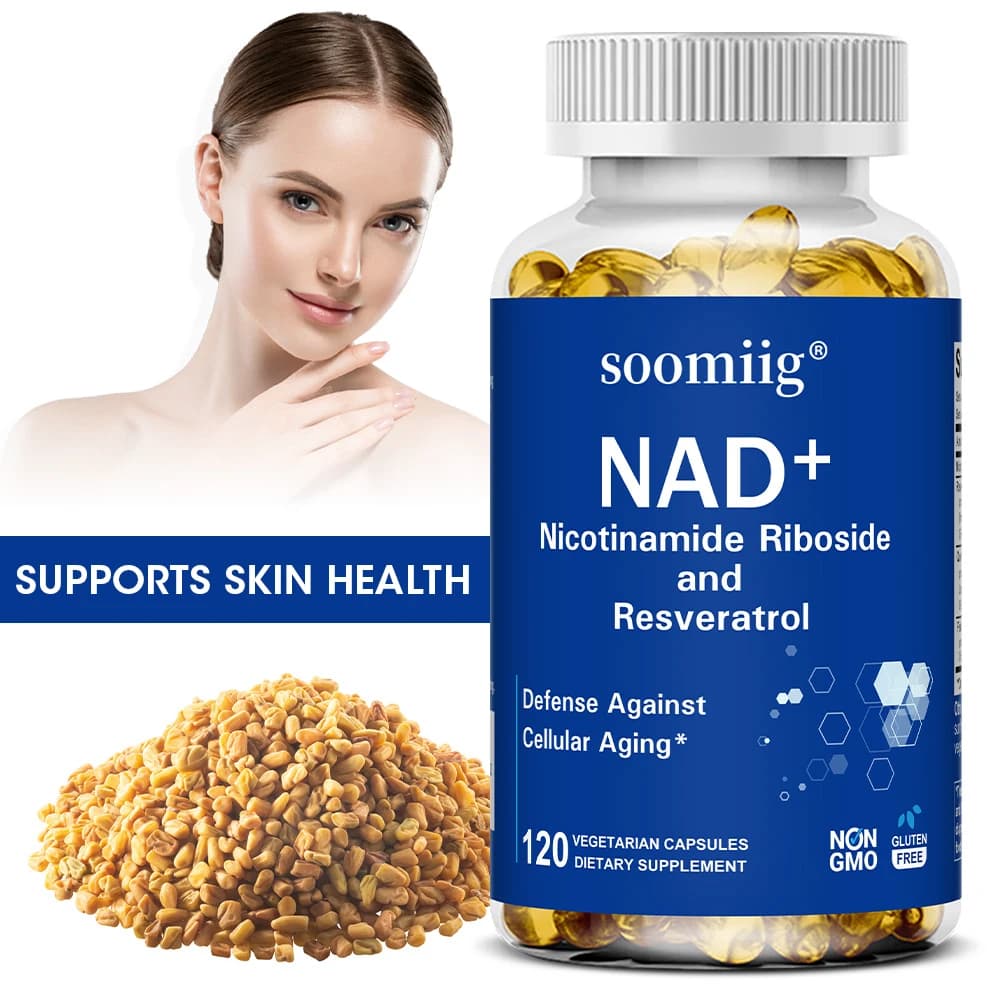Integratore NAD, con Resveratrolo - Supporta la salute cellulare, la resistenza e l'invecchiamento sano, promuove la circolazione sanguigna