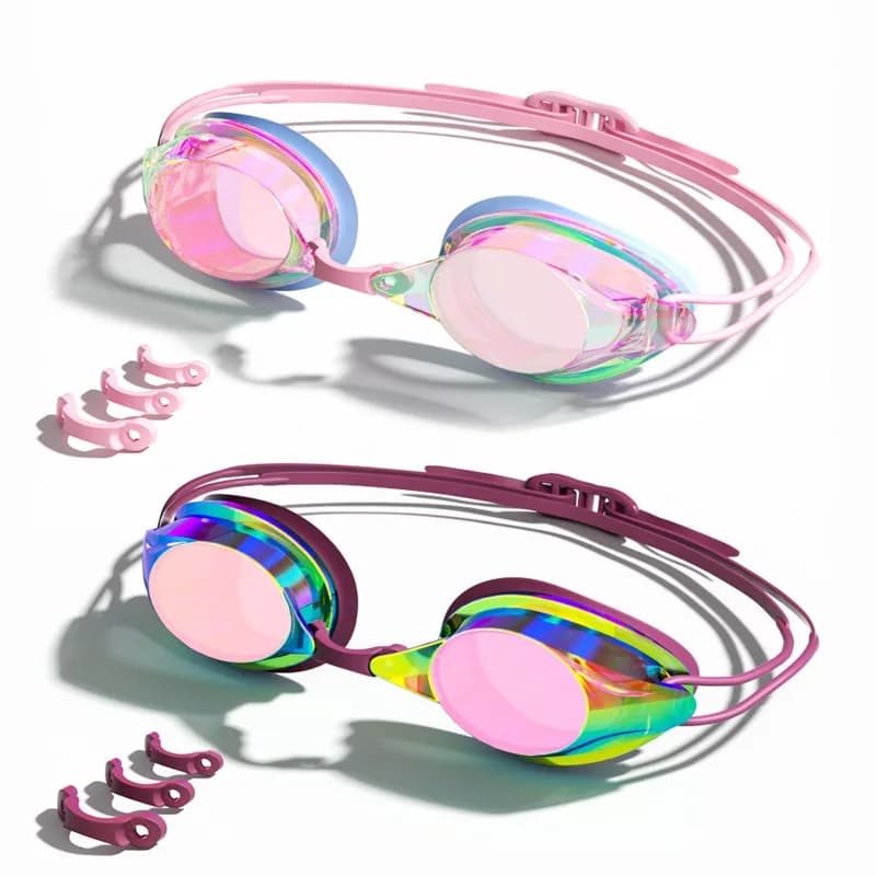 Swimwear, high definition, waterproof, anti-fog, professional swimming glasses for training and competitions