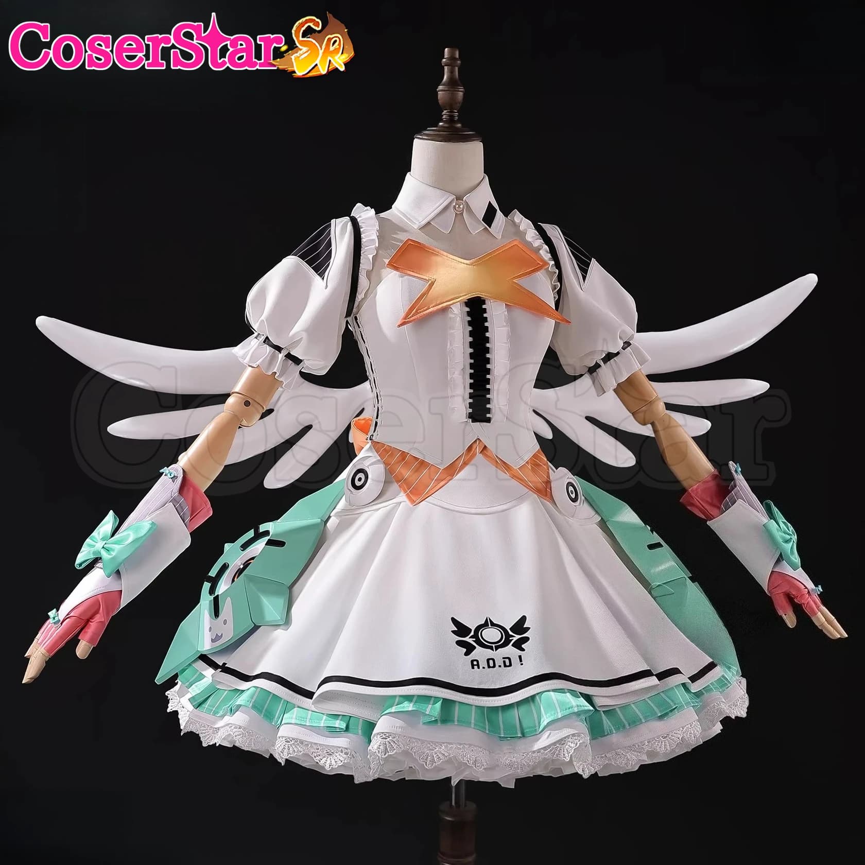 CoserStar-SR Zenless Zone Zero ZZZ Aria Costume Cosplay Abito per Carnevale Halloween Festa Anime Gioco di Ruolo Parrucca Scarpe Completo