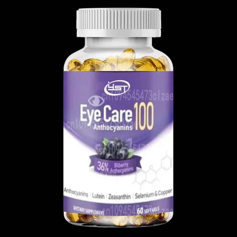 Anthocyanin for eye care, an eye health supplement containing red blueberry, zeaxanthin, lutein, anthocyanins and vitamin A
