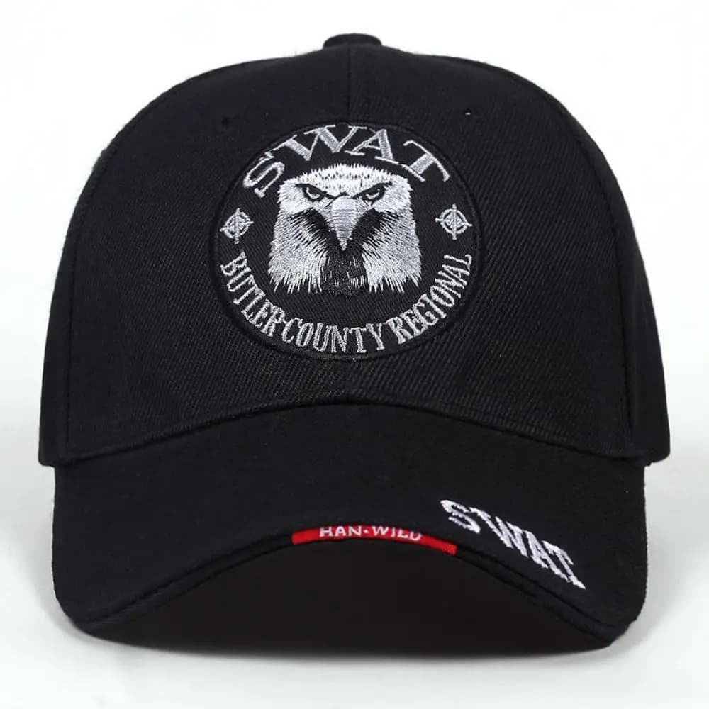 Cappellini da Baseball Vintage con Ricamo Aquila SWAT, Asciugatura Rapida, per Sport all'Aperto, Cappelli Snapback e Trucker per Uomo e Donna
