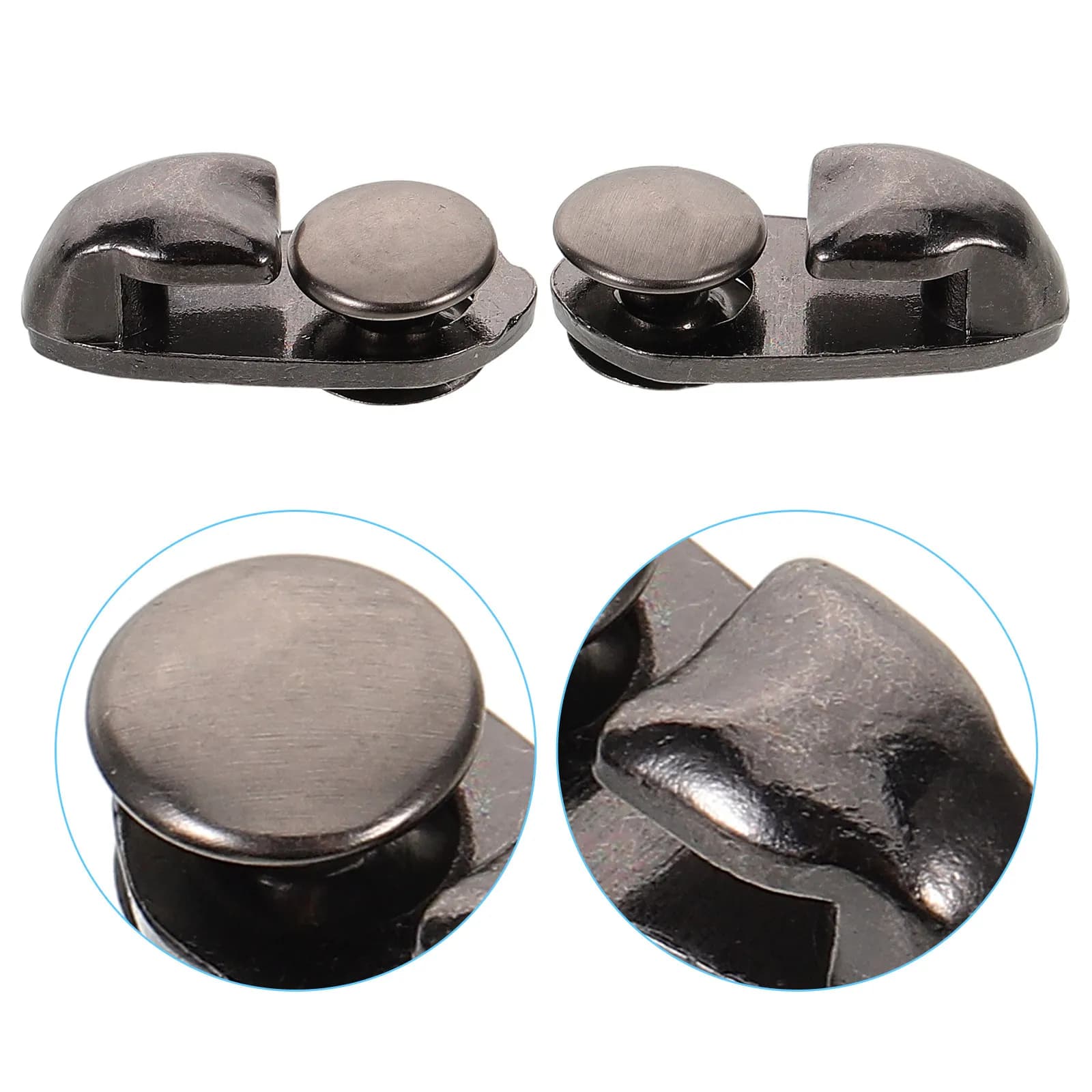 Set di 20 Fibbie in Metallo Premium per Lacci di Scarpe, per Riparazione di Scarponi da Trekking e Calzature Outdoor, Antiscivolo e con Presa Sicura