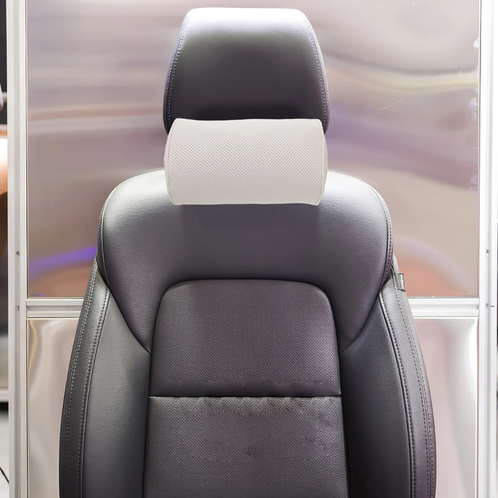 Cuscino per il collo dell'auto Cuscino per poggiatesta automatico traspirante Supporto ergonomico per la guida di lunghi viaggi Cuscino per seggiolino auto Comfort universale