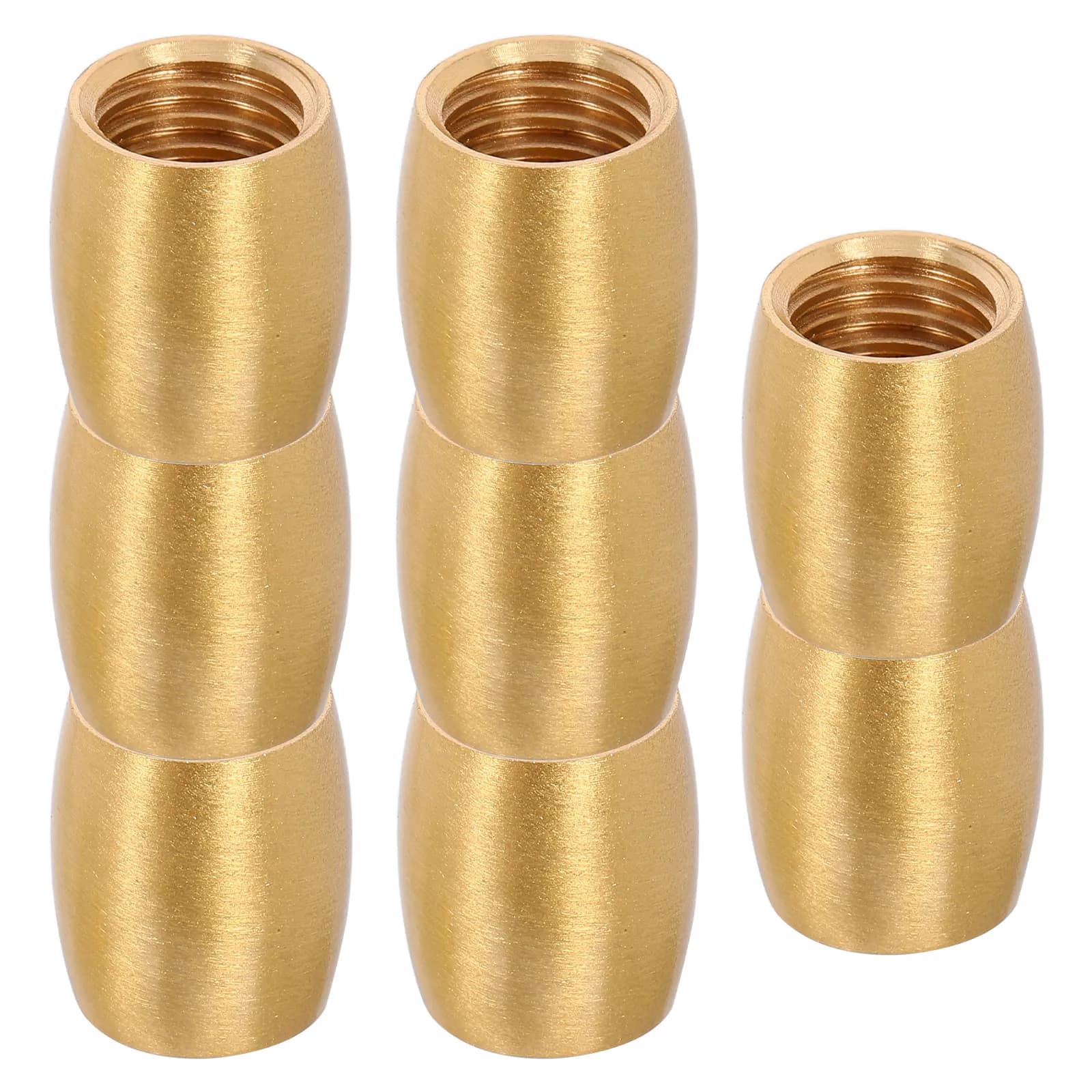 8Pcs Brass Tray Riser Feet Conical Polished Metal Furniture Legs for Cutting Boards Jewelry Chests Display Stands Protective Pad