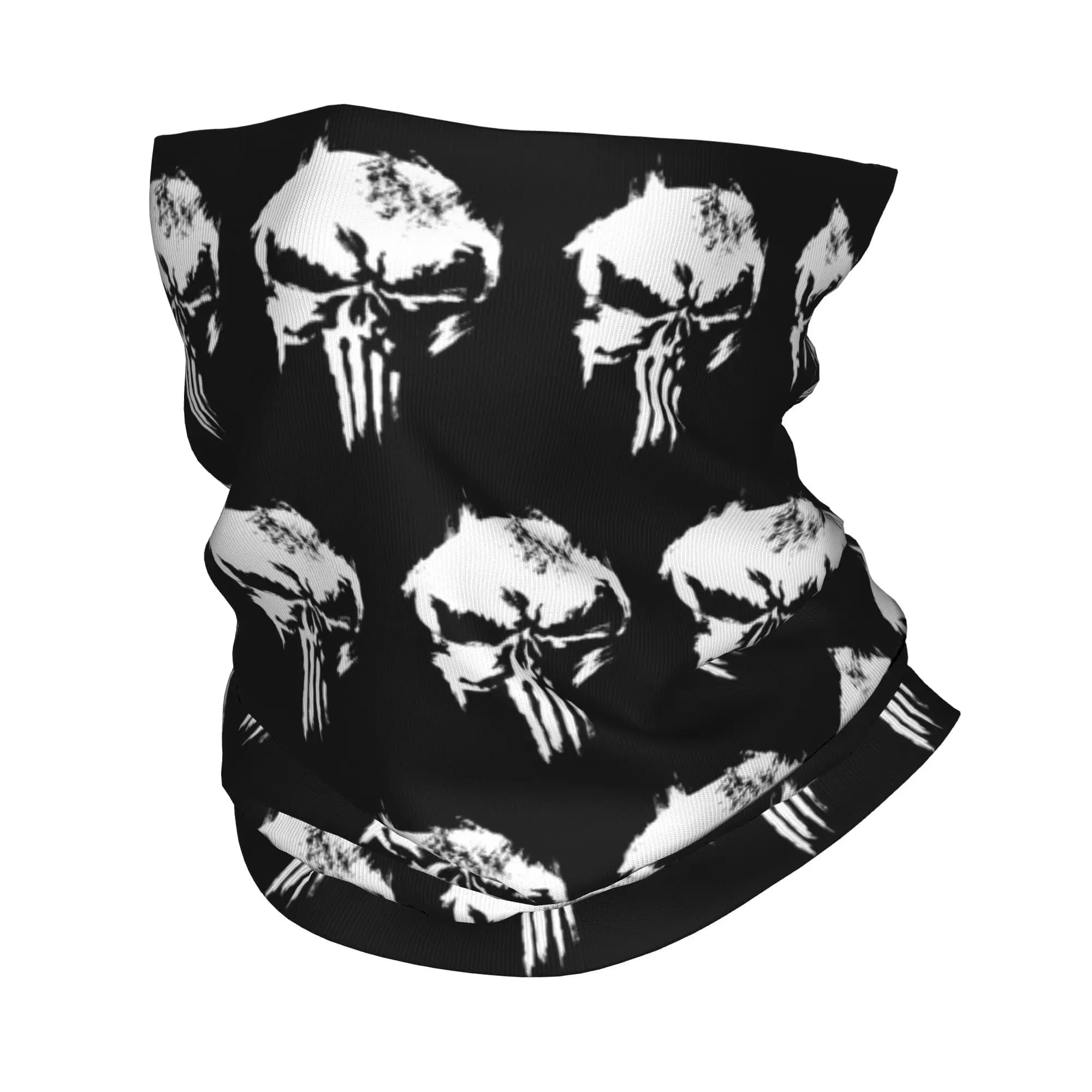 Punishers Bandana Copricollo Stampato Sciarpa Magica Multiuso Maschera per il Viso Ciclismo Unisex Adulto Antivento