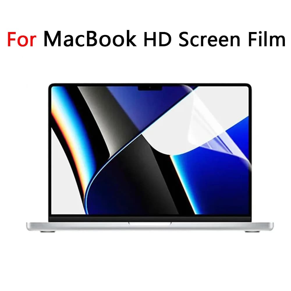 Proteggi schermo HD per MacBook Pro 14 M1 M2 Pro Max Air 13 15 16 Pellicola morbida trasparente per laptop