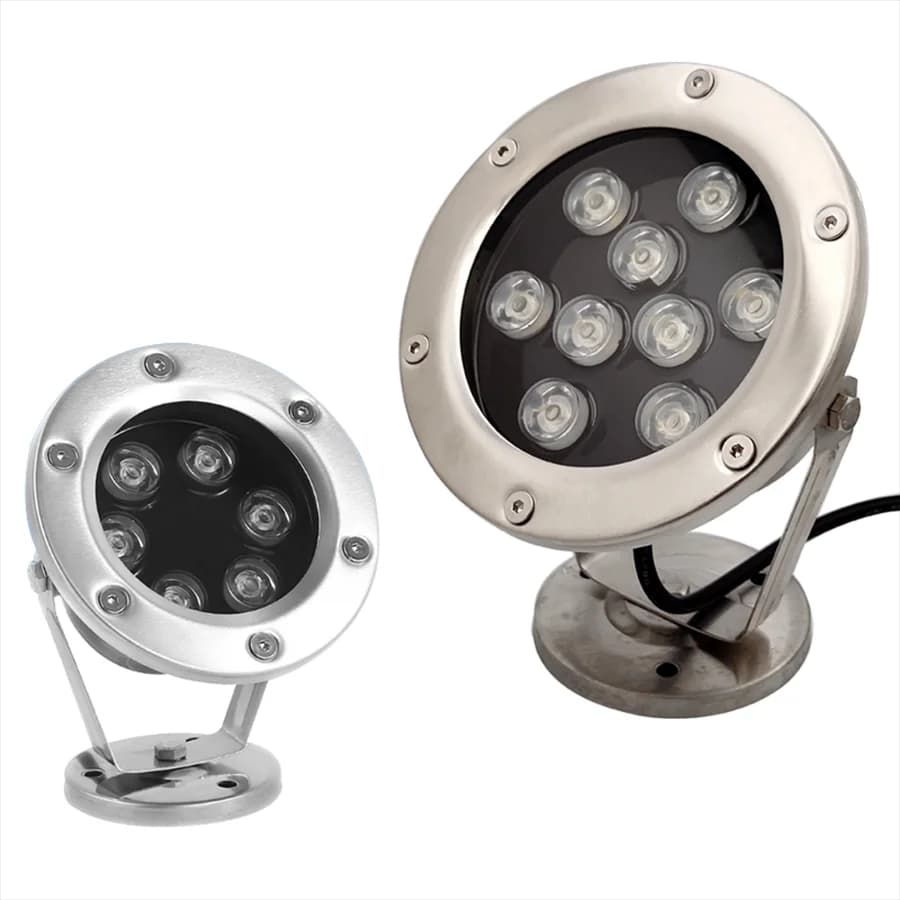 2 Pezzi Luce Subacquea LED IP68 12V 24V 3W 6W 9W 12W 18W 24W 36W RGB per Esterni Giardino Piscina Feste Paesaggistica