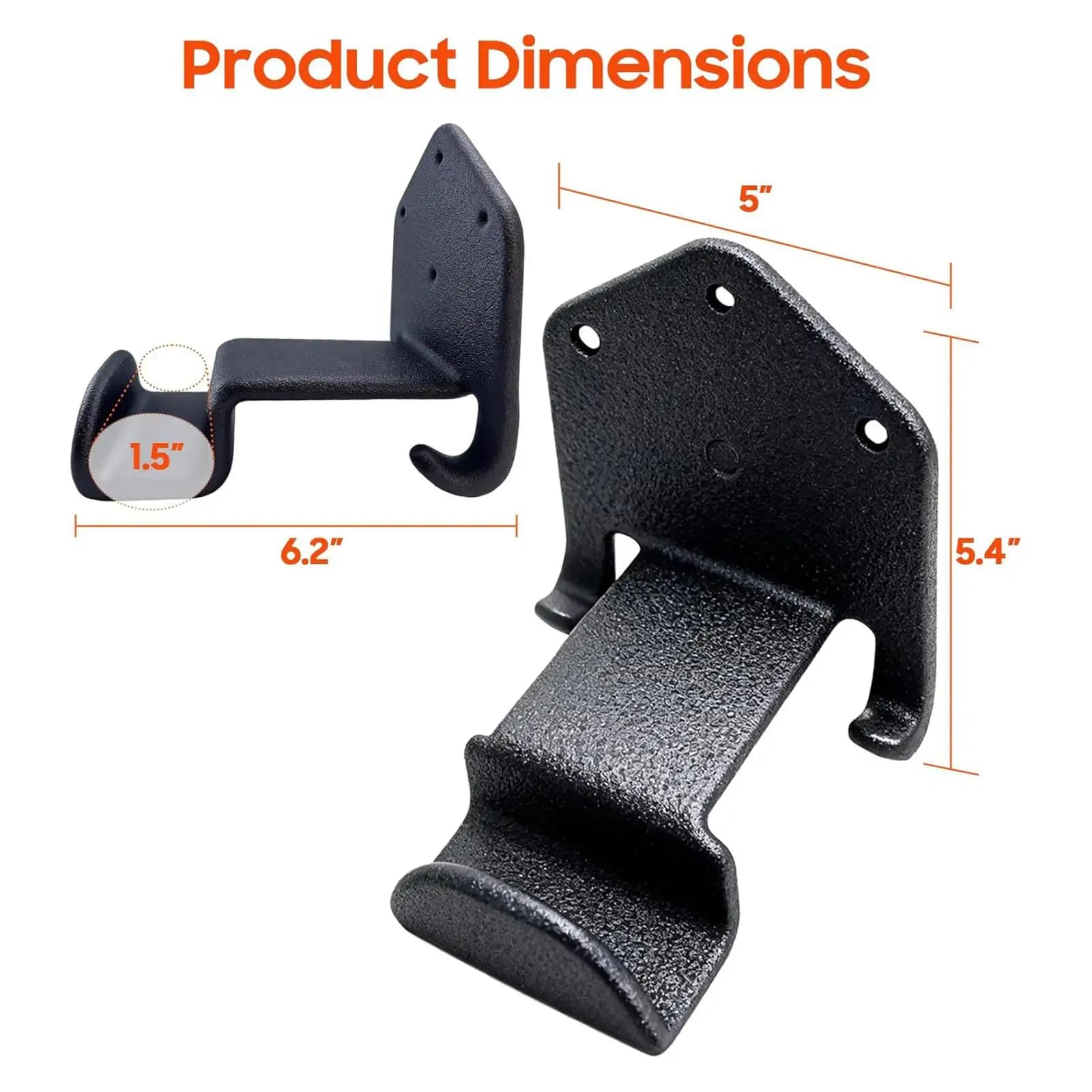 Space Saving Wall Mount Pump Sprayer Storage Stand Equipment Organizer Metallic Iron Shelf for Garage