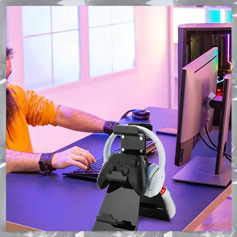 Vendita calda-applicabile al gioco per controller Switch Supporto da tavolo Rack di archiviazione per cuffie Rack per accessori multifunzione, Applicab