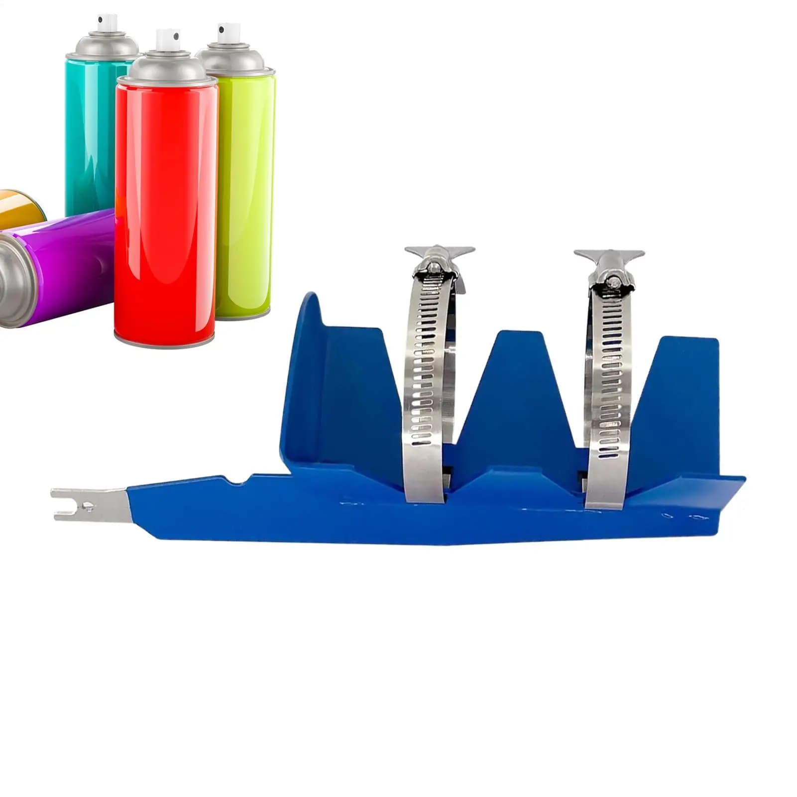 Agitatore per vernice spray Strumenti per spruzzatura in acciaio inossidabile con cinture doppie fisse Attacco per agitatore per lattine di vernice per salse da cocktail