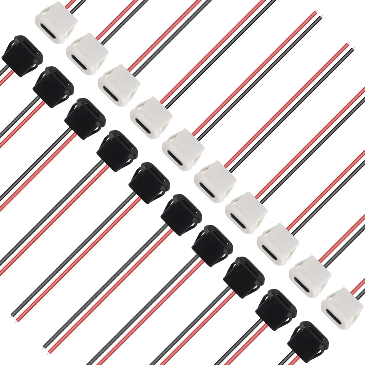 5/10 pcs Type-C Female USB Frame Connector C Female Direct Frame Crimp Jack Female Charging Cable Extension