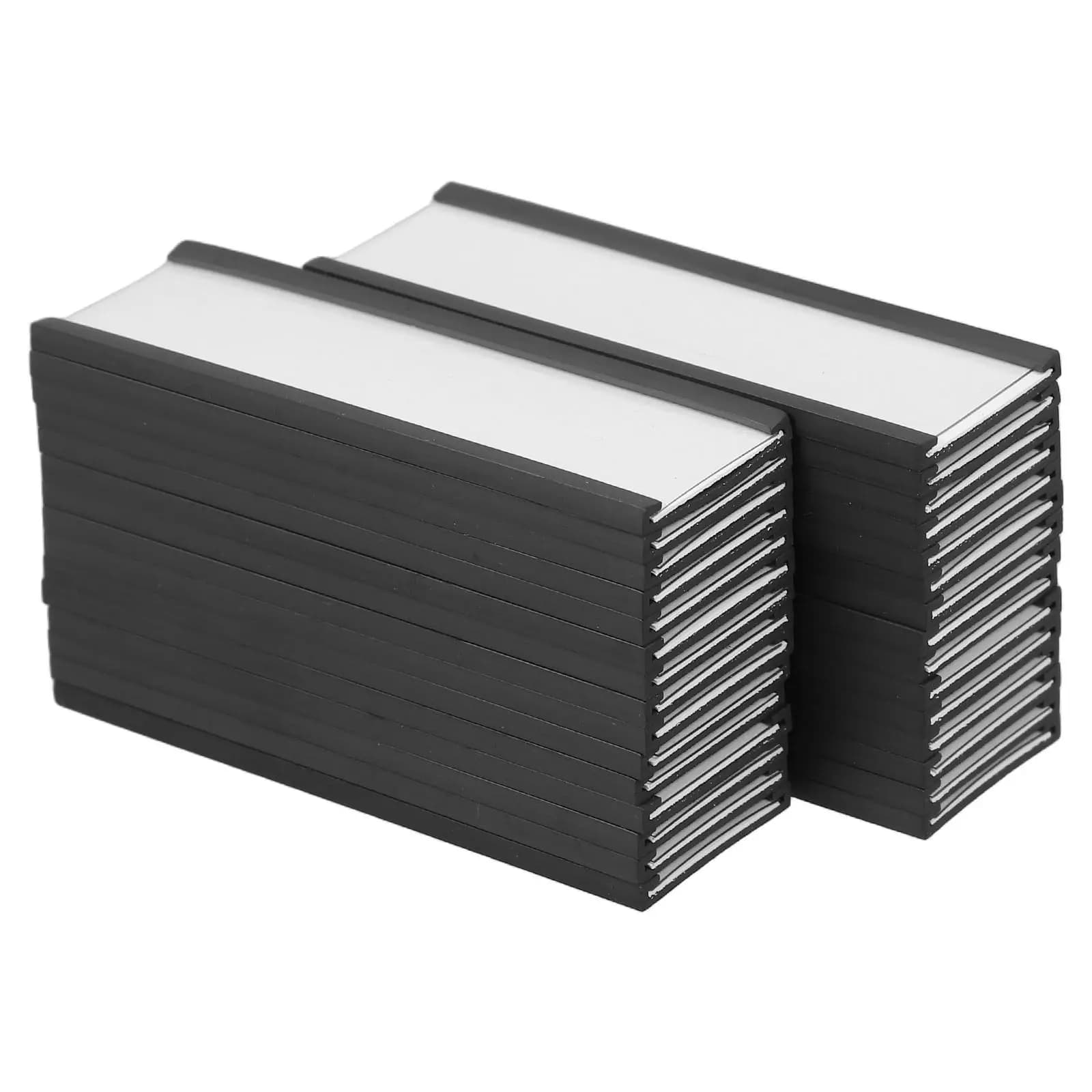 30 Pezzi Portaetichette Magnetici per Scaffali, Facili da Inserire, Versatili per Magazzino, Stoccaggio Industriale, Cassette degli Attrezzi, Cartelle Portadocumenti